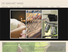 Tablet Screenshot of drmargaretmann.com